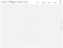 Tablet Screenshot of perfectpitchproduction.com